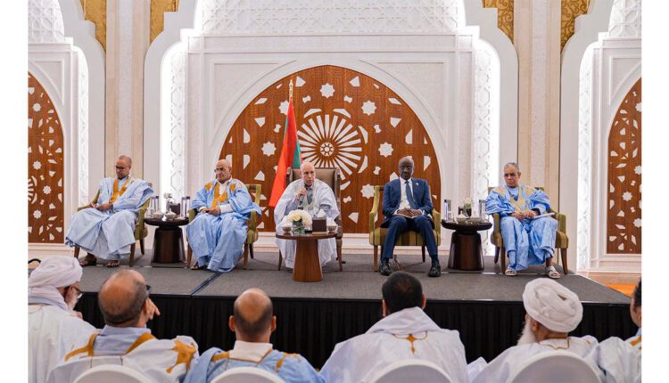  Doha : Ghazouani s’entretient avec les représentants de la communauté