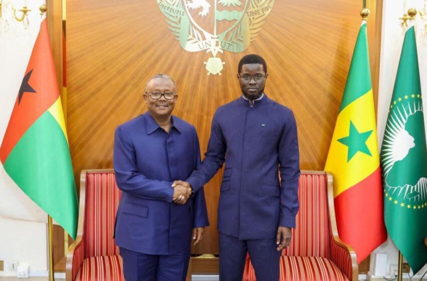  Coopération entre Sénégal et Guinée-Bissau : Bassirou Diomaye Faye reçoit Umaro Sissoco Embaló à Dakar