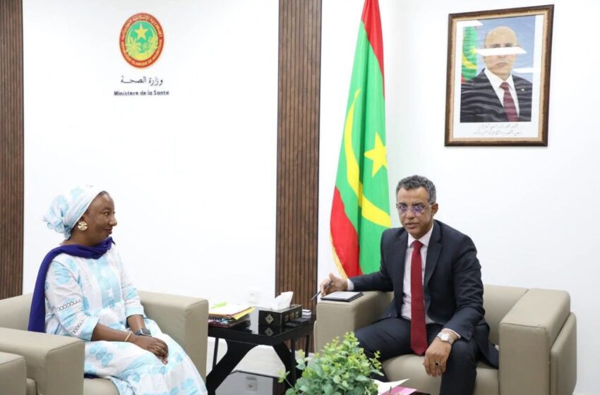  Le ministre de la santé reçoit la présidente de SOS Diabète Mauritanie