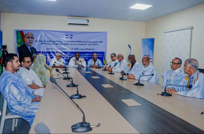  Le parti Insaf bat campagne pour la visite du président Ghazouani au Tiris Zemour