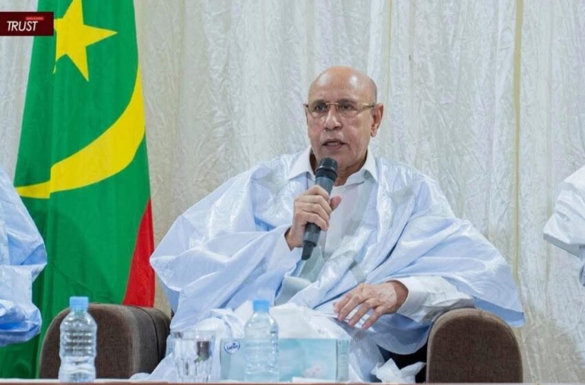  Ghazouani boucle sa tournée avec un discours offensif contre la corruption à Djigeuni