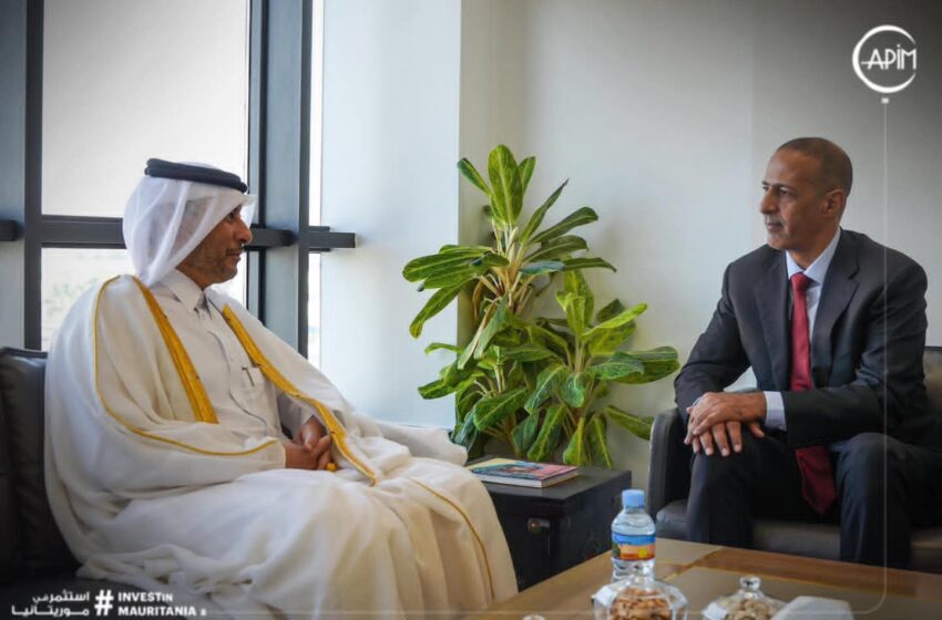  Mauritanie: Le DG de l’APIM reçoit 𝐥’𝐀𝐦𝐛𝐚𝐬𝐬𝐚𝐝𝐞 𝐝𝐞 𝐥’É𝐭𝐚𝐭 𝐝𝐮 𝐐𝐚𝐭𝐚𝐫
