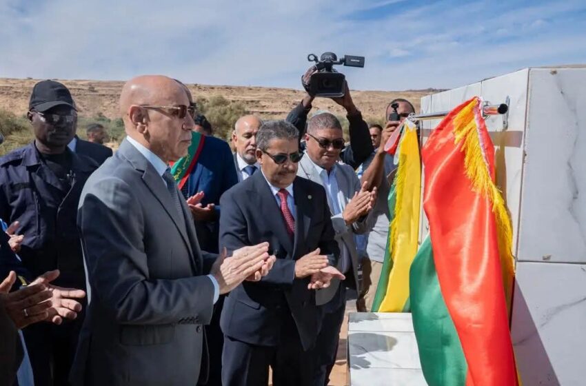 Kiffa: Ghazouani supervise le lancement d’importants projets dans les domaines des routes et des communications (Photos)