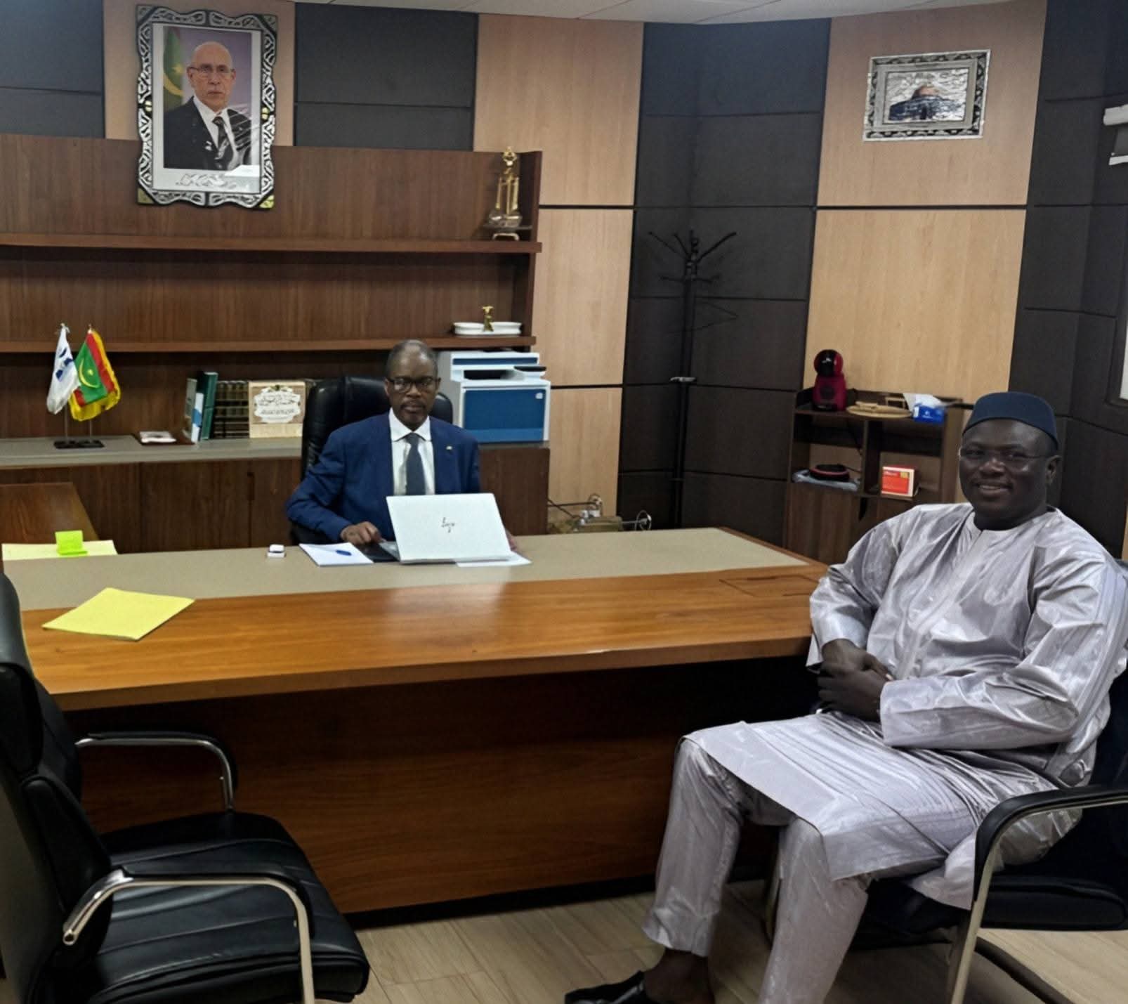 Ahmet Fall, le Député de Rosso reçu par le Président du parti INSAF