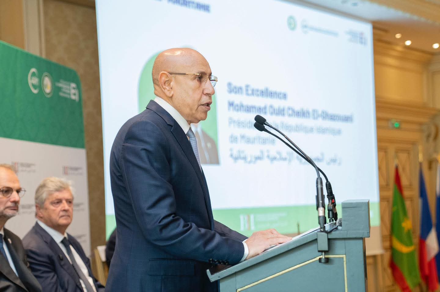 𝐅𝐨𝐫𝐮𝐦 é𝐜𝐨𝐧𝐨𝐦𝐢𝐪𝐮𝐞 𝐅𝐫𝐚𝐧𝐜𝐞–𝐌𝐚𝐮𝐫𝐢𝐭𝐚𝐧𝐢𝐞 : Ghazouani affirme la stabilité économique et institutionnelle de la Mauritanie