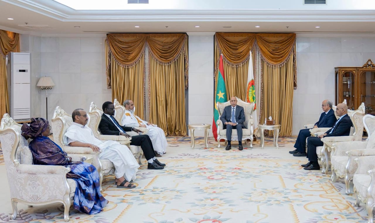 Ghazouani reçoit le bureau de l’institution de l&rsquo;opposition démocratique